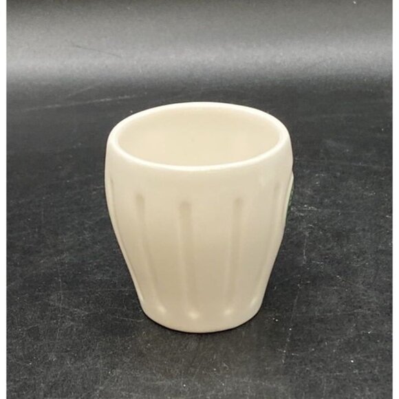 Mini Starbucks 2003 Barista Mermaid Pleated Logo Ceramic 2” Demitasse Coffee Mug - Picture 2 of 5